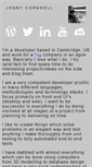 Mobile Screenshot of jonnycornwell.com